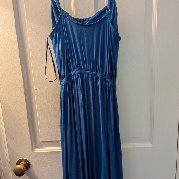 Soma Hi-Lo midi bra dress blue size L - Picture 2 of 7